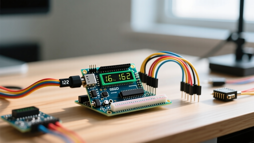 Multi-Peripheral Wiring: Display LCD Arduino I2C Sensor Integration