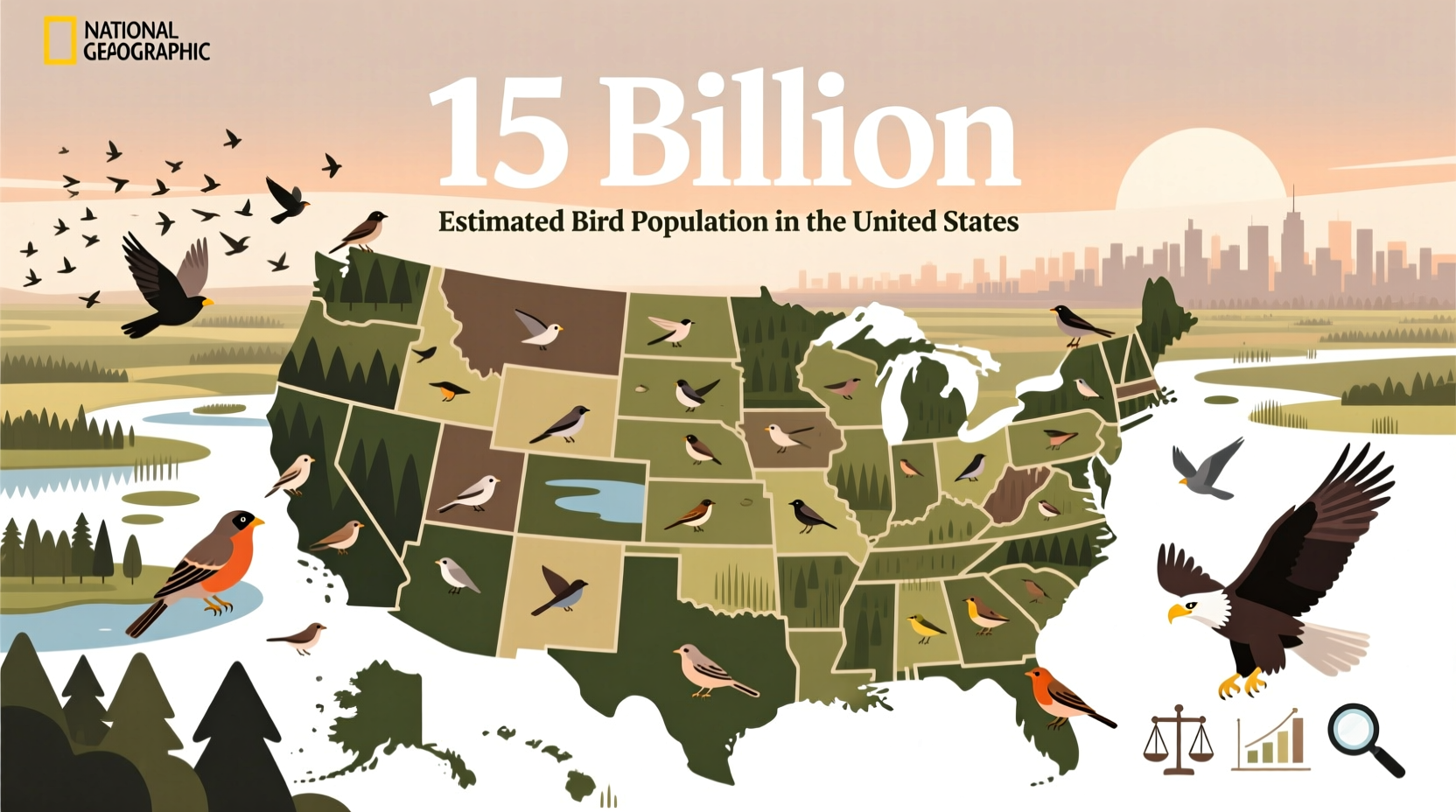 How Many Birds Are in the United States? 10–20 Billion Estimated