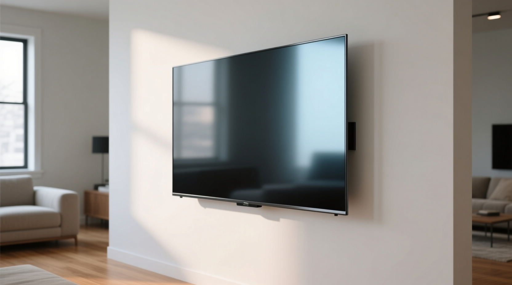 actually mount your flat screen tv flat against the wal