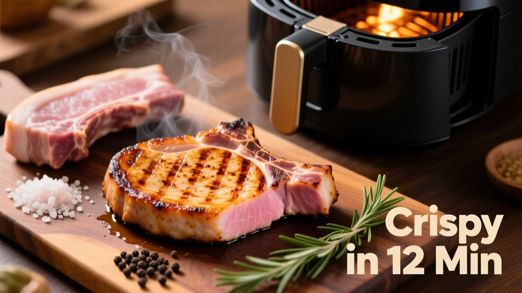 Thin Cut Pork Chops in Air Fryer: Crispy & Juicy in 12 Min