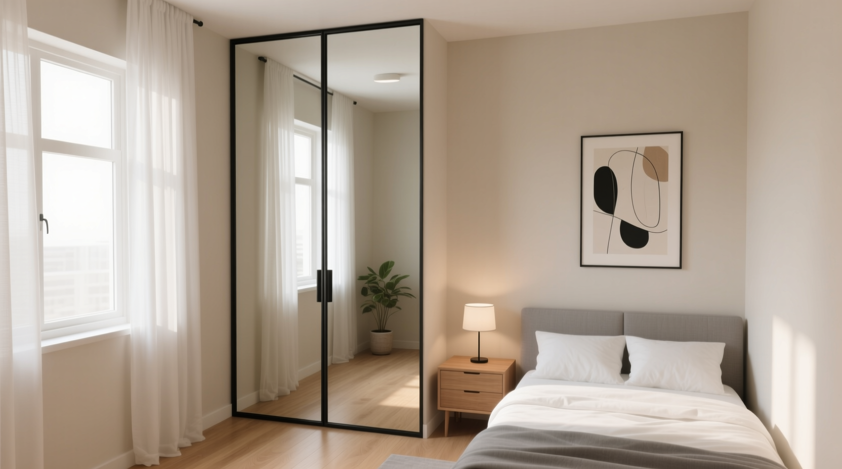mirrored closet door worth it for small bedrooms