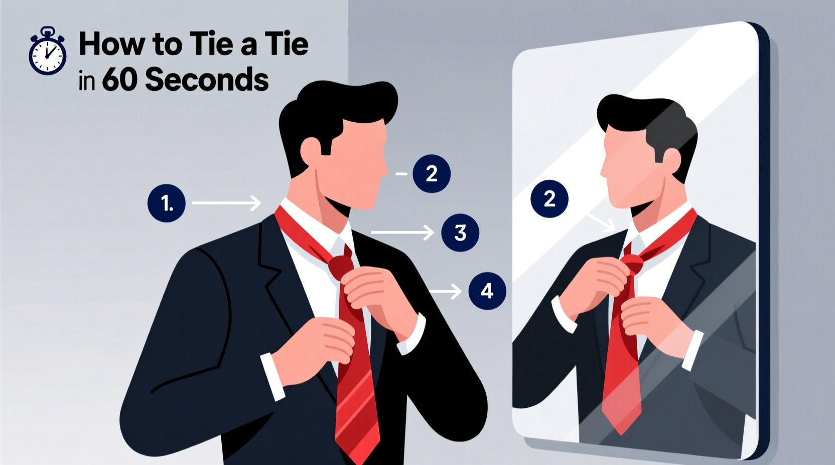how to tie a tie quickly for last minute meetings