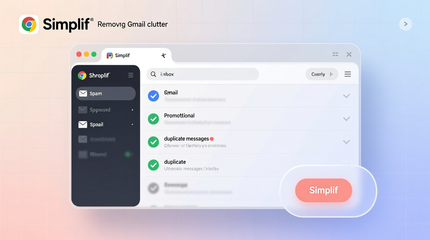 remove gmails clutter with the chrome extension simplif