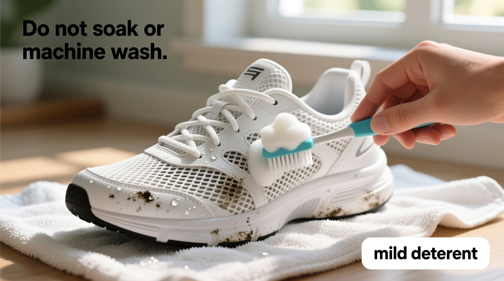 best way to clean a mesh sneaker without ruining the material