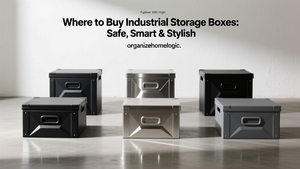 Where to Buy Industrial Storage Boxes: Safe, Smart & Stylish