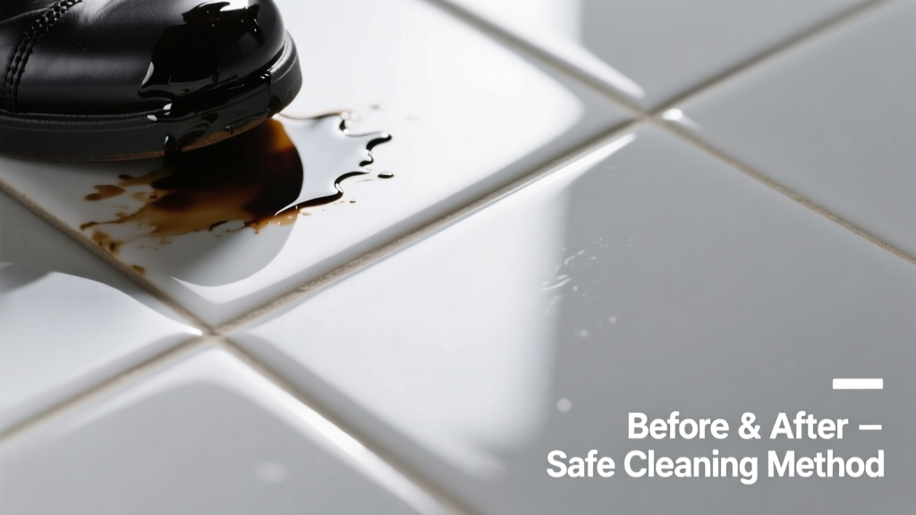How to Remove Shoe Polish from Ceramic Tile Safely