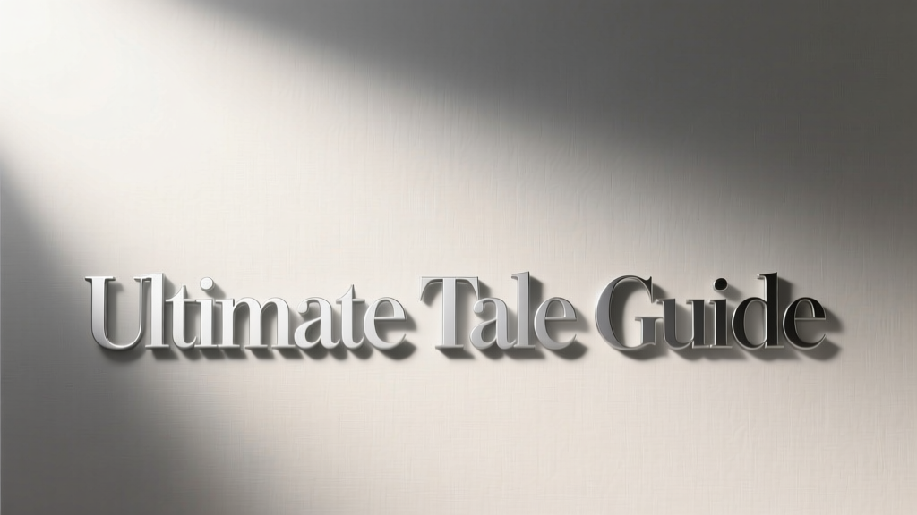 Ultimate Tale Guide: A Practical, Evidence-Based Reference for Consumers and Professionals