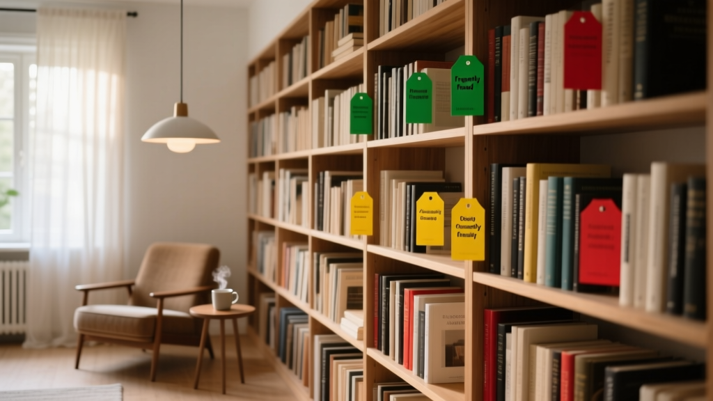 Home Library Shelf Audit: Removing Damaged Spines, Consol...