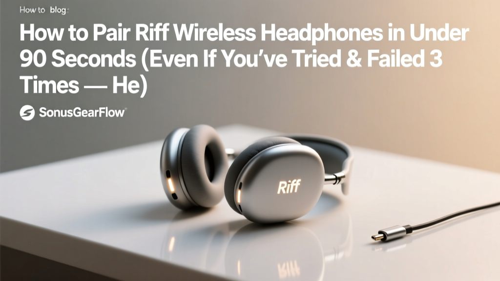 How To Pair Riff Wireless Headphones (2026)