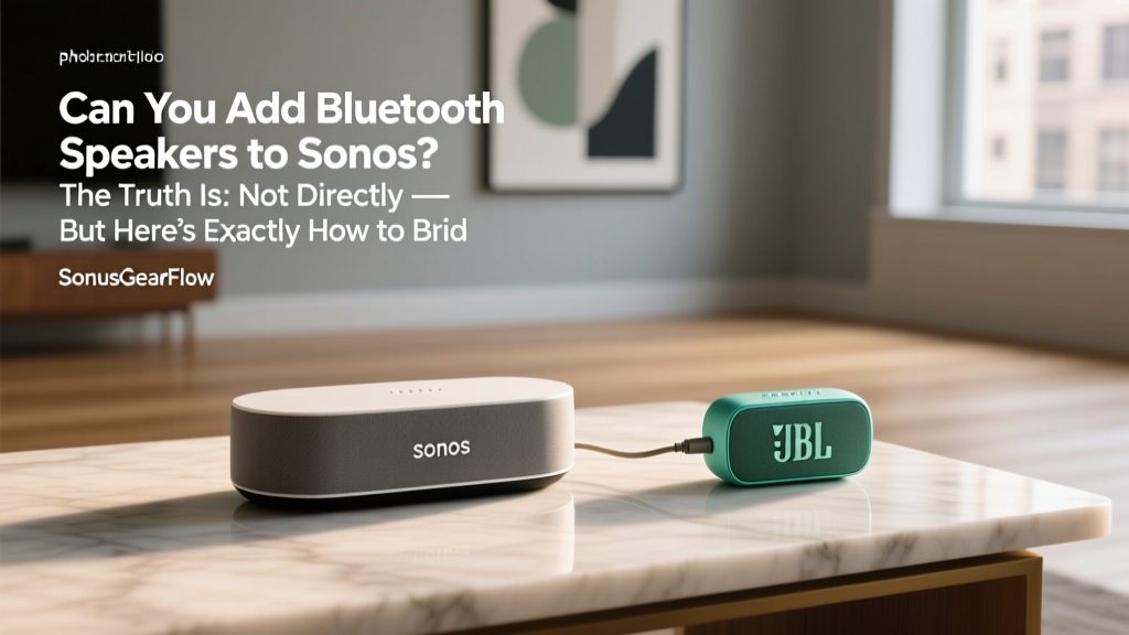 Can You Add Bluetooth Speakers to Sonos? (2026)