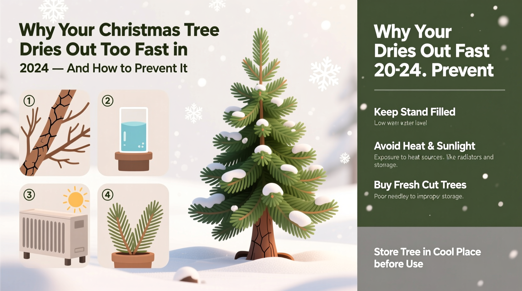 why does my christmas tree dry out so fast and how to prevent it in 2024