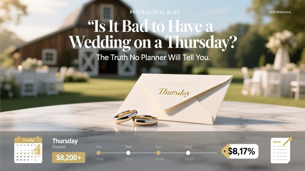 Thursday Wedding Savings: $8,200+ & 17% More Guests