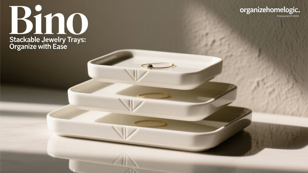 Bino Stackable Jewelry Trays: Organize with Ease