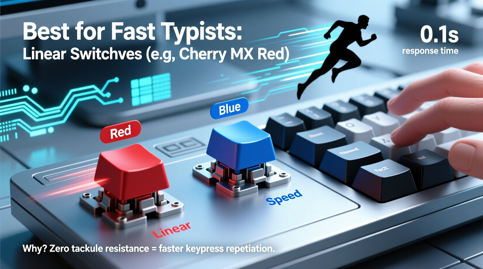 mechanical keyboard switches explained which type suits fast typists best