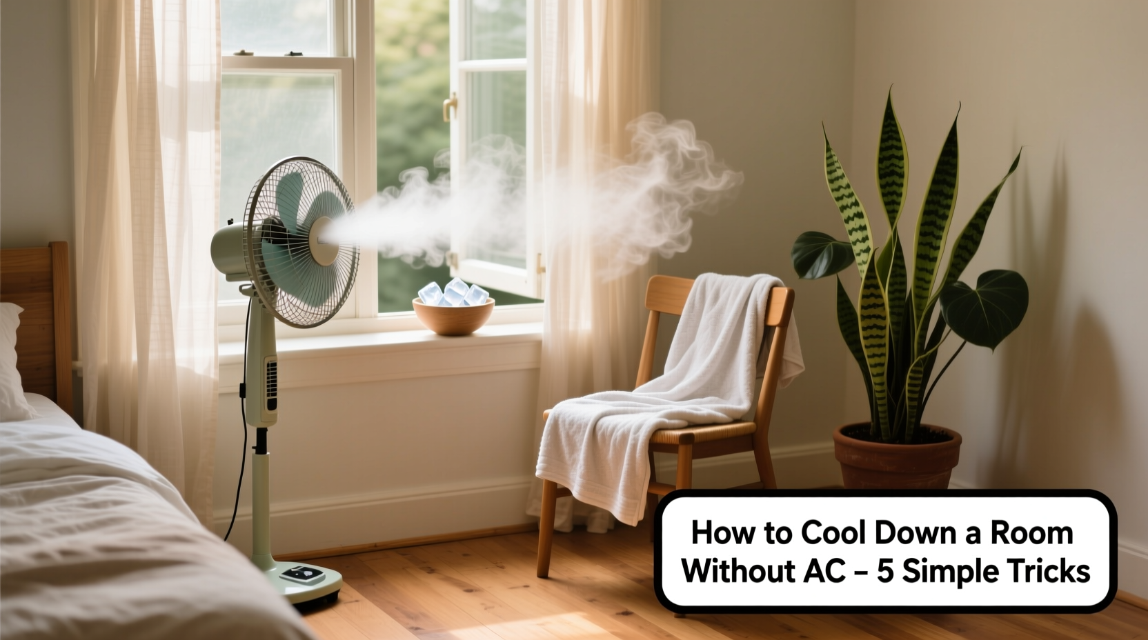 how to cool down a room without ac using simple household items