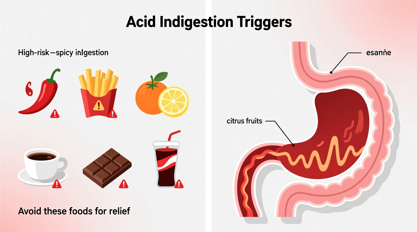 what foods cause acid indigestion