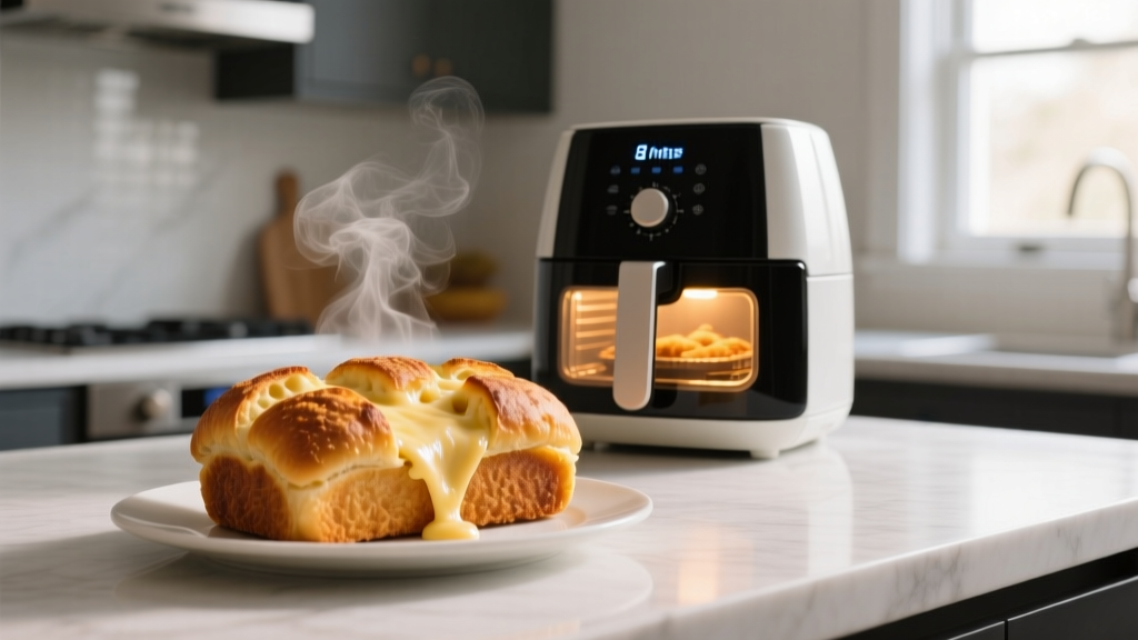 Garlic Cheese Bread in Air Fryer (Crispy & Ready in 8 Min!)