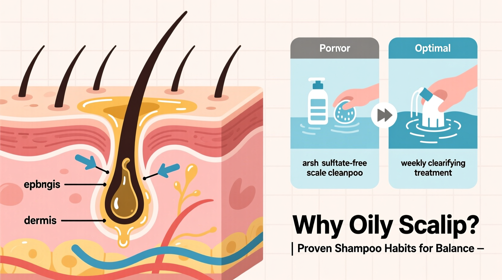 why does my scalp feel oily after one day what shampoo habits help