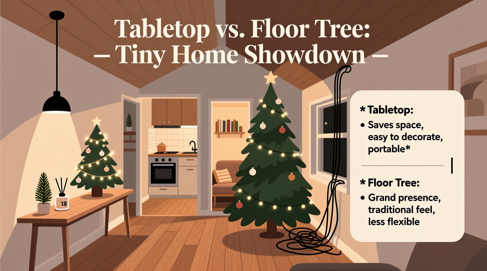 is a tabletop christmas tree better than floor space for tiny homes