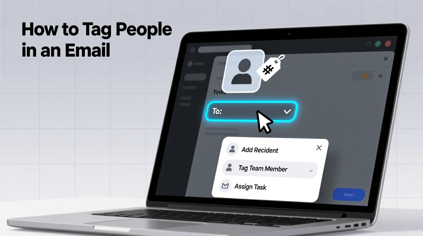 how to tag people in an email