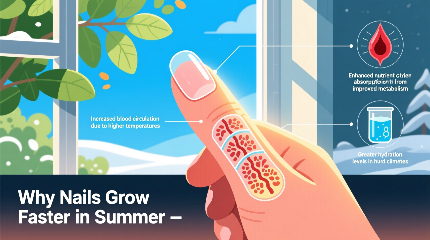 why do my nails grow faster in summer months explained