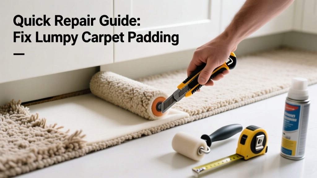 Fix Lumpy Carpet Padding in the Kitchen: Quick Repair Guide