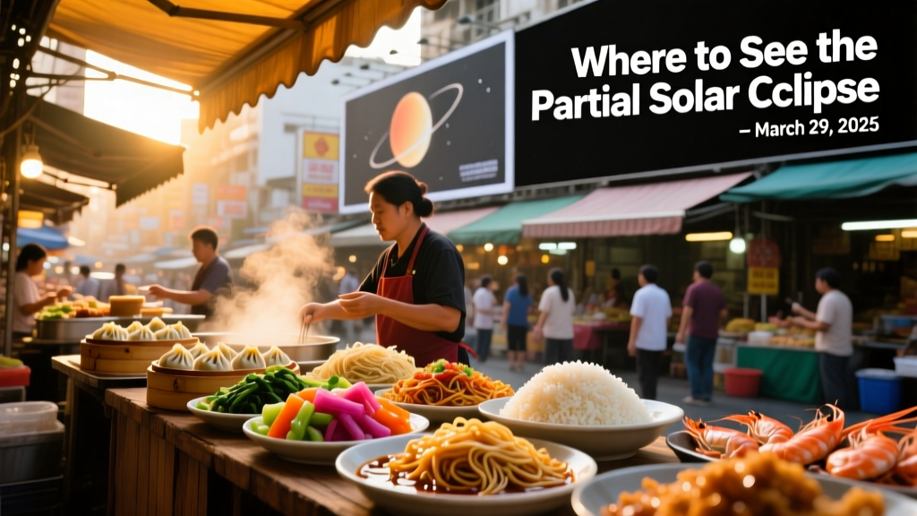 Where to See the Partial Solar Eclipse on March 29, 2025: A Culinary Traveler’s Guide to Prime Viewing Zones