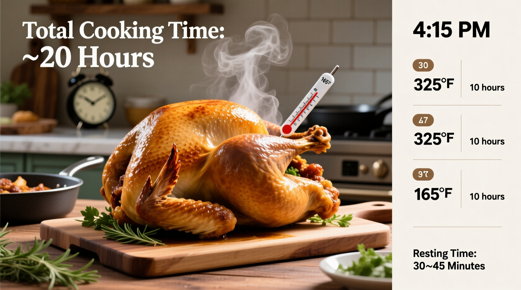 How Long to Cook a 20lb Turkey: Exact Timing Guide