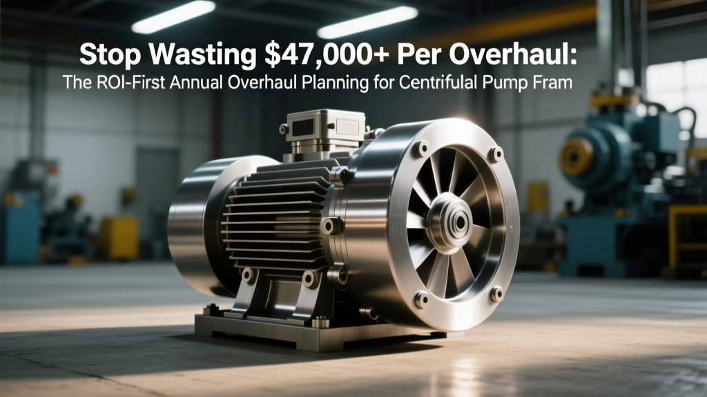 ROI-First Centrifugal Pump Overhaul Planning