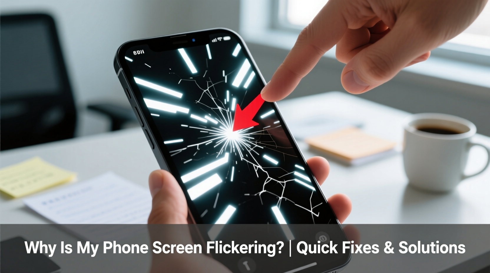 why is my phone screen flickering and what can i do about it