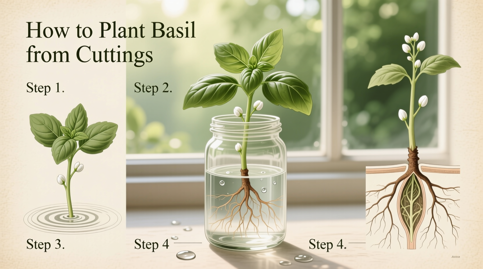 Grow Basil 3x Faster from Cuttings | TheHomeSprouts