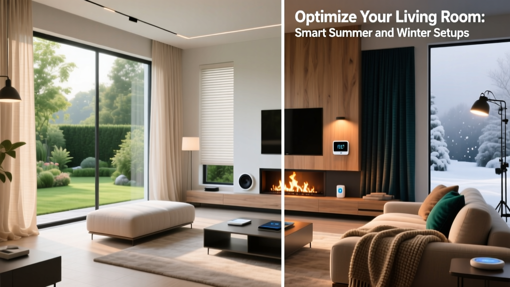 Optimize Your Living Room: Smart Summer and Winter Setups