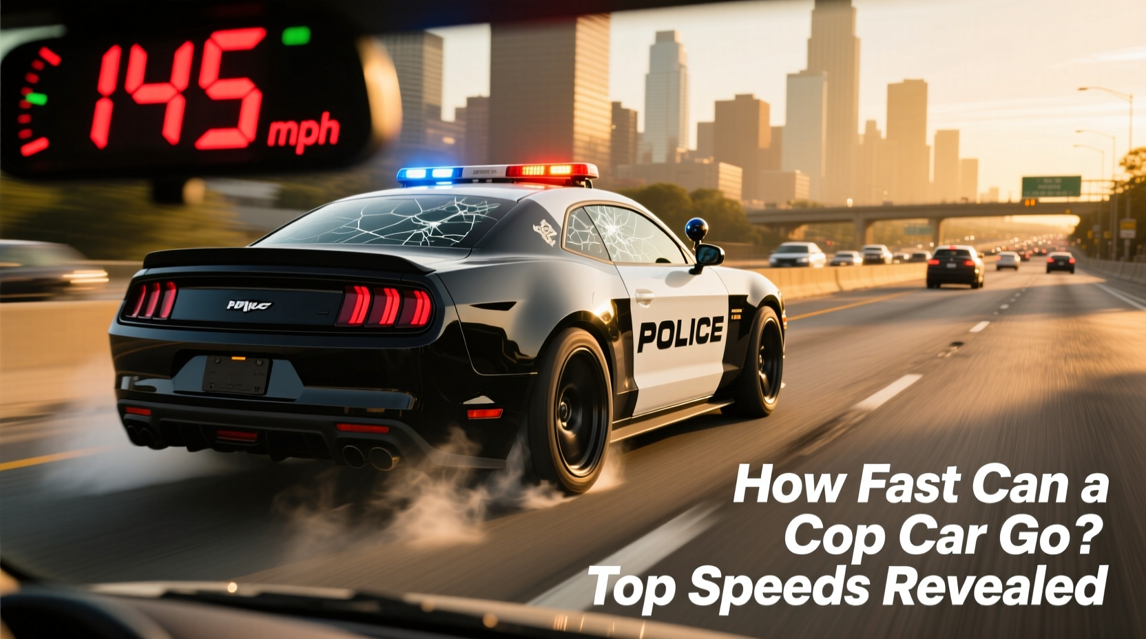 how fast can a cop car go