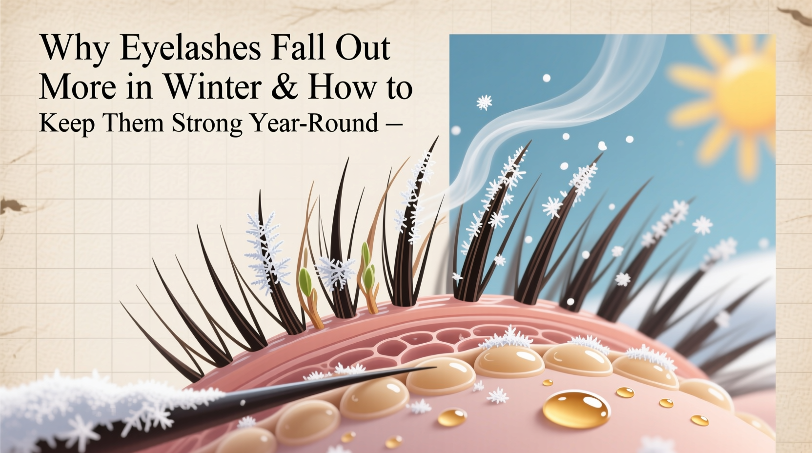 why do my eyelashes fall out more in winter and how to keep them strong year round
