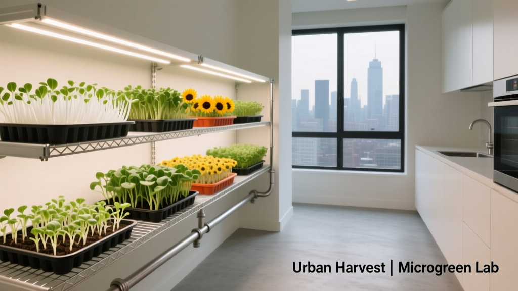 Indoor Microgreens Setup: Grow 25 Varieties Year-Round in Any Apartment