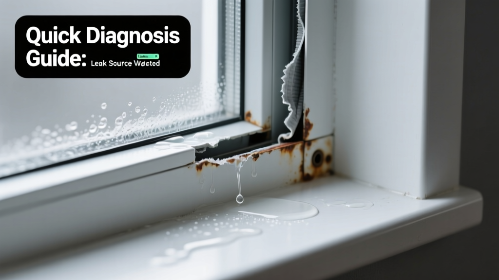 Stuck Window Leaking Water: Quick Diagnosis Guide