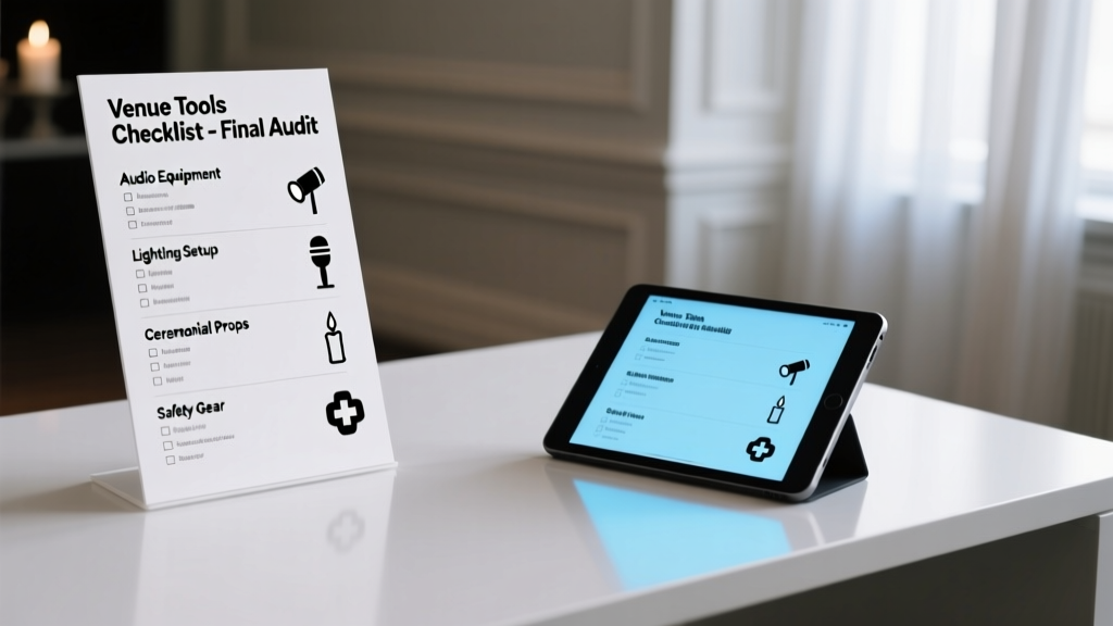 Venue Tools Checklist