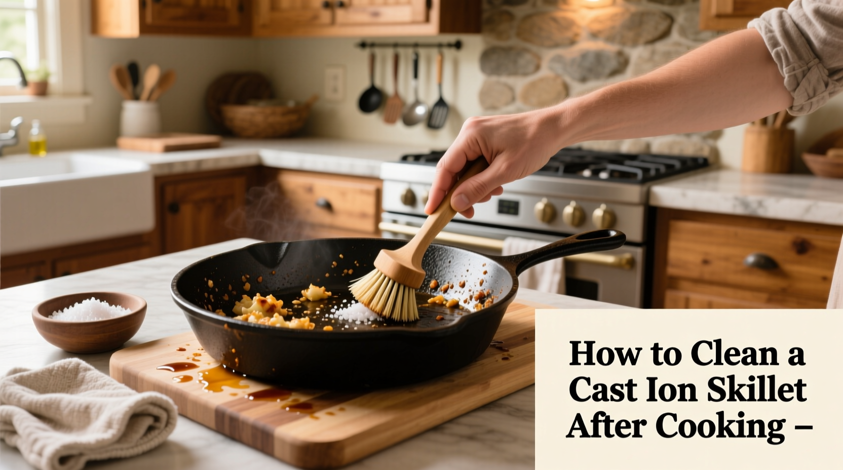 How to Clean Cast Iron Skillet After Cooking: Complete Guide