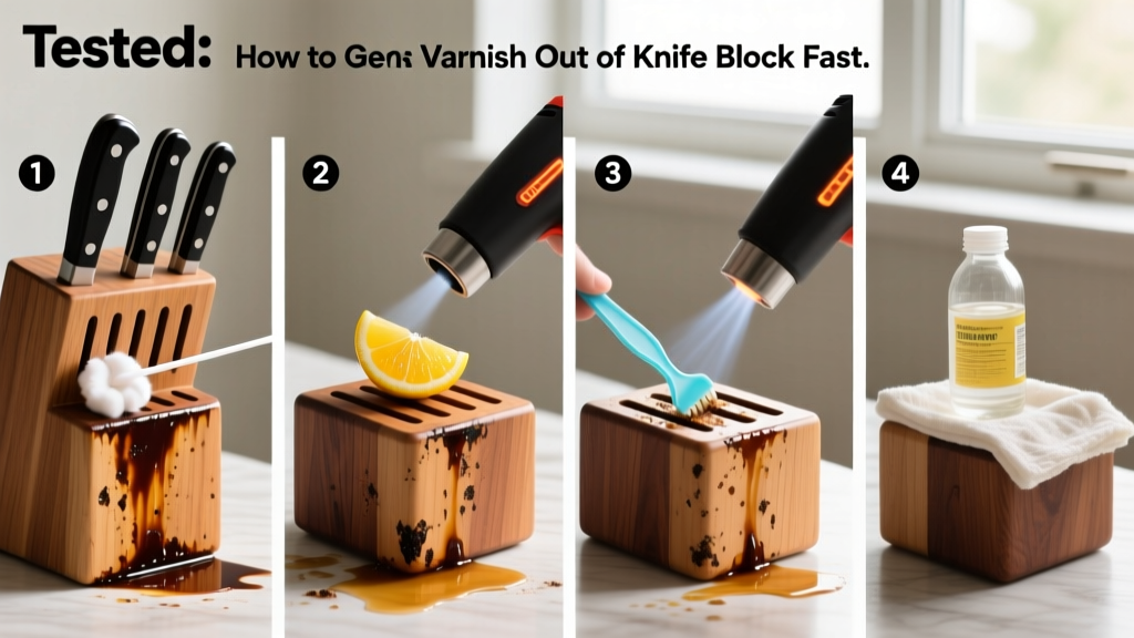 Tested: How to Get Varnish Out of Knife Block Fast