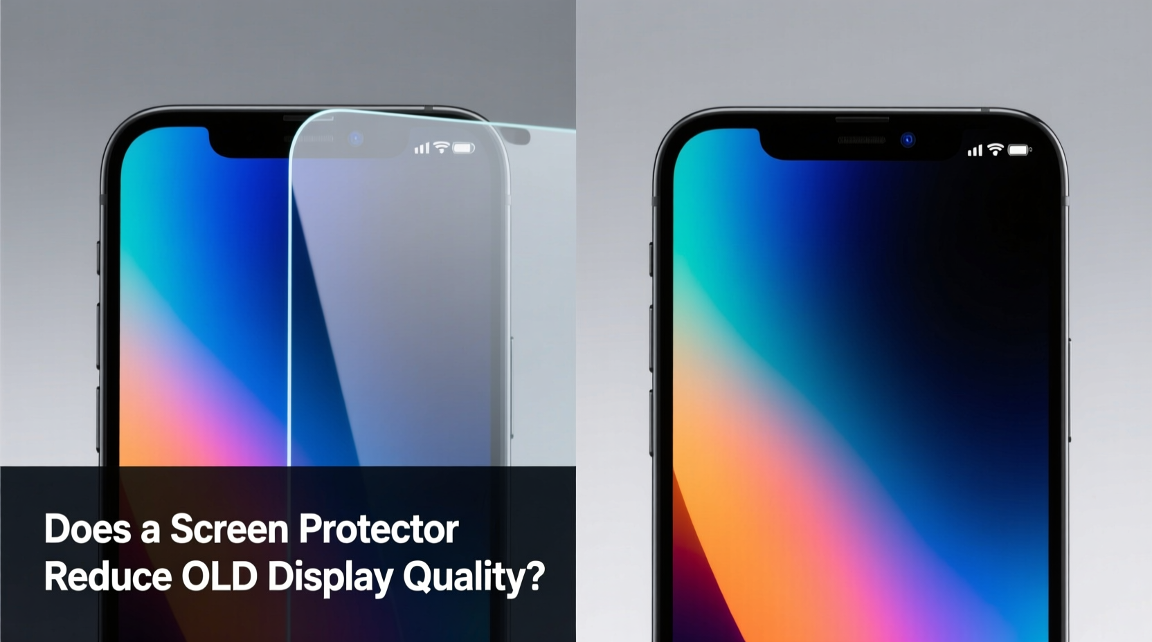 do screen protectors reduce display quality on oled phones