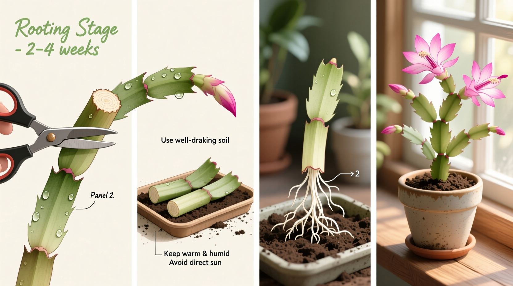 5 Steps to Propagate Christmas Cactus | TheHomeSprouts