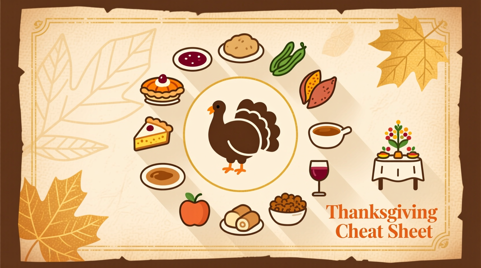 the thanksgiving cheat sheet