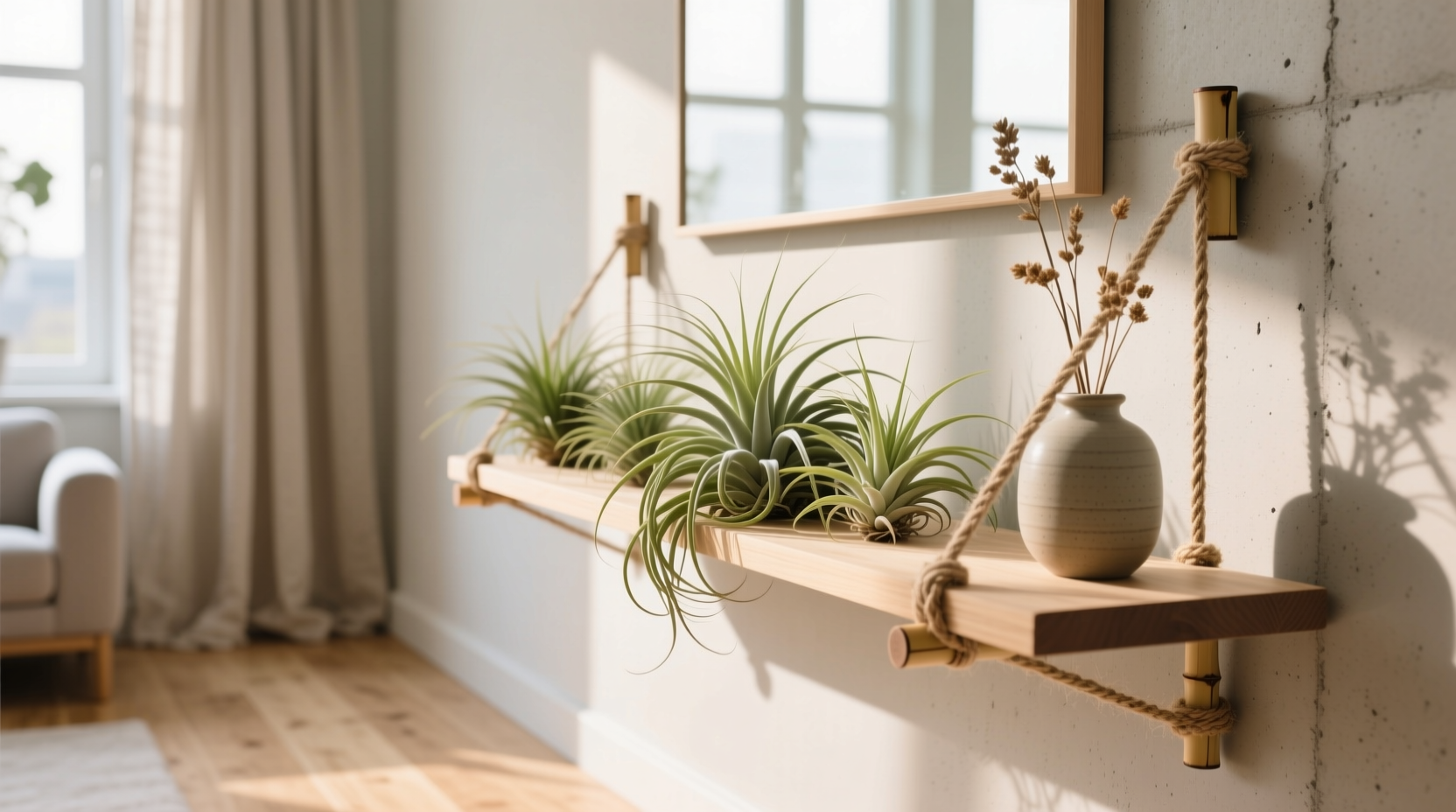 air plants in scandinavian decor glue free styling