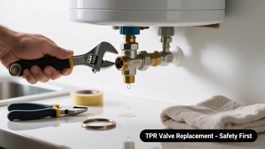 Fixing a Leaking TPR Valve on Kitchen Water Heater