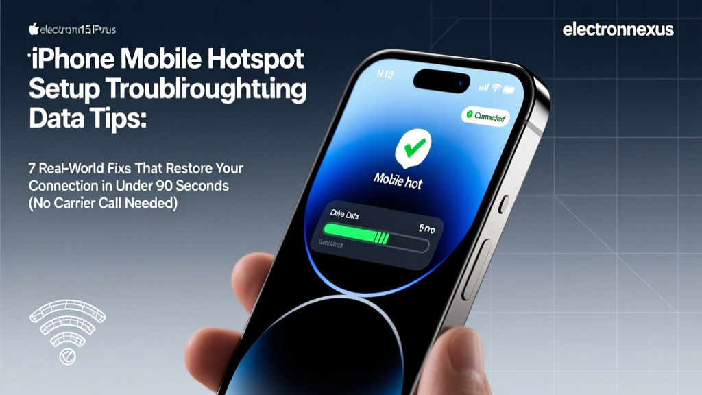 iPhone Mobile Hotspot Setup Troubleshooting Data Tips: 7 Real-World Fixes That Restore Your Connection in Under 90 Seconds (No Carrier Call Needed)