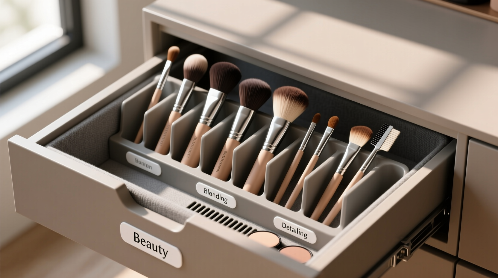 closet organization tips vertical brush storage