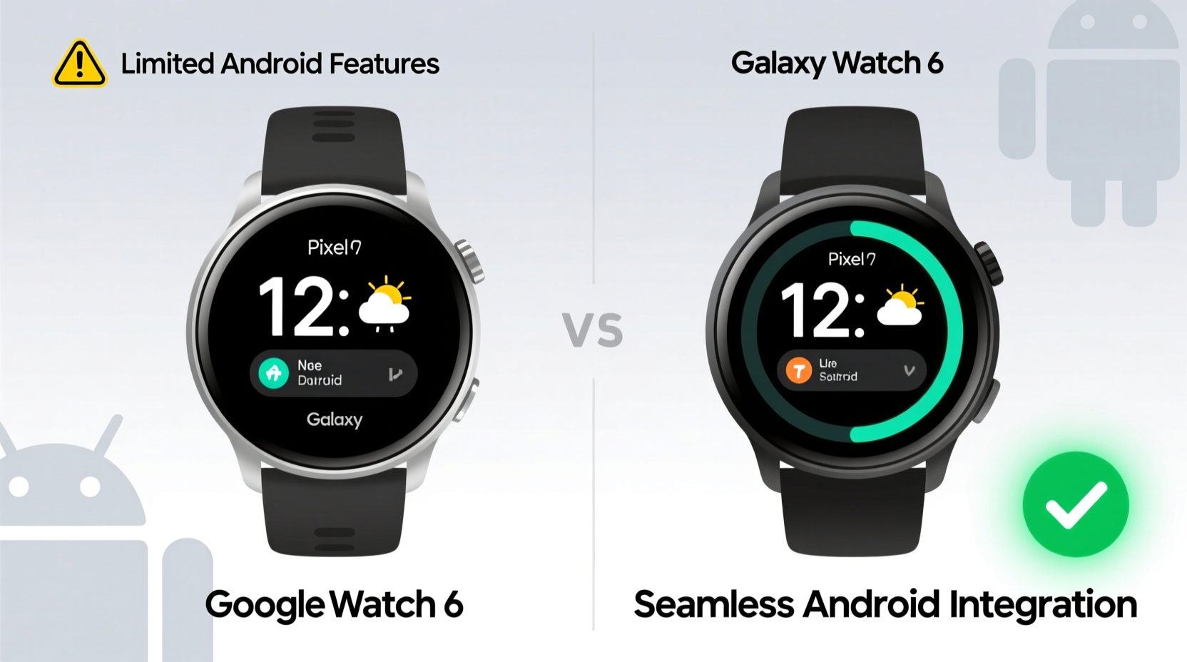 google pixel watch vs samsung watch 6 which integrates better with android