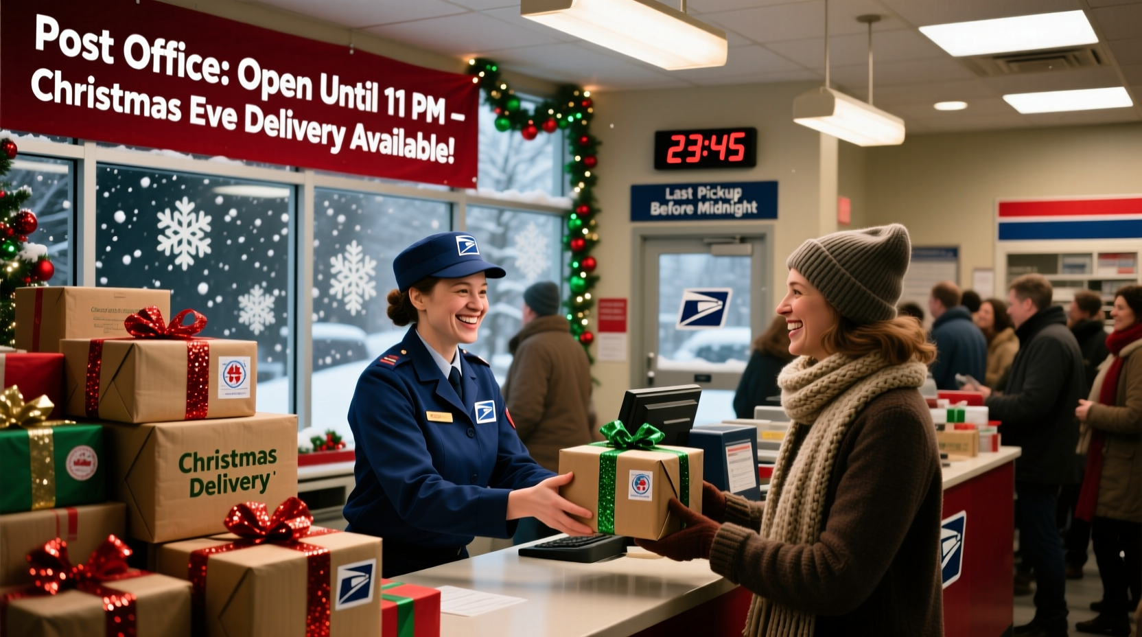 does post office deliver on christmas eve