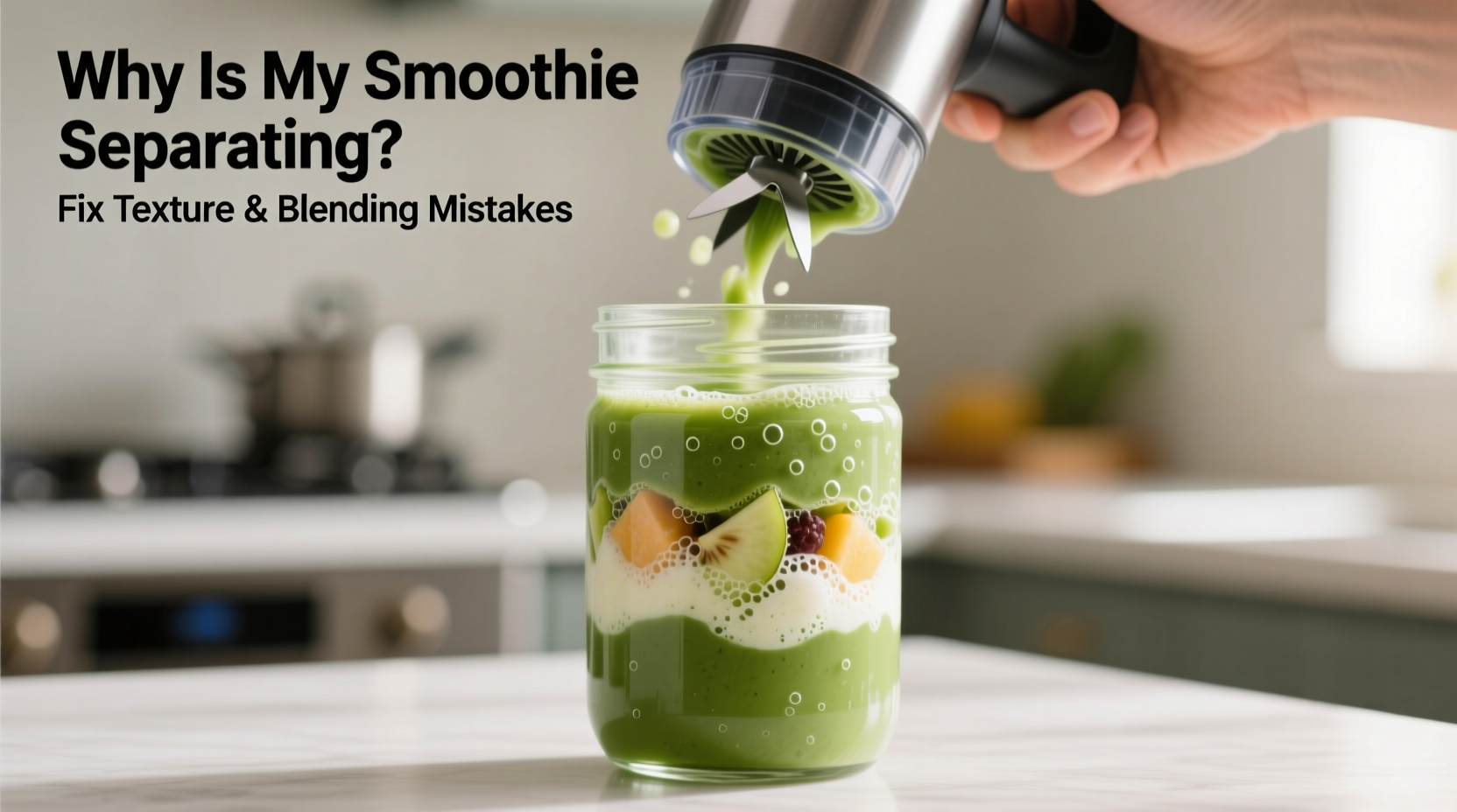 why is my smoothie separating fix texture and blending mistakes