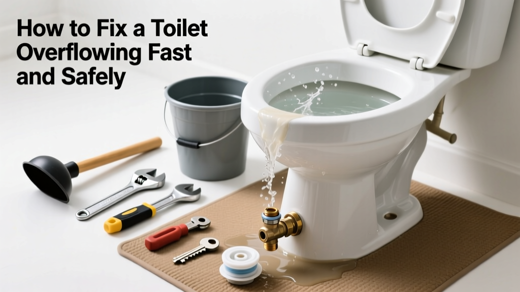 How to Fix a Toilet Overflowing Fast and Safely